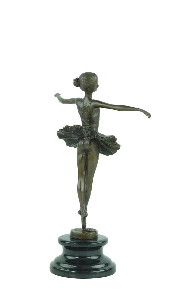 Bronze Ballerina Sculpture Young Ballerina Standing Tiptoe by Milo Ballerina Lovers Gift Contemporary Art Statue Dancer Gift Ballerina Decor