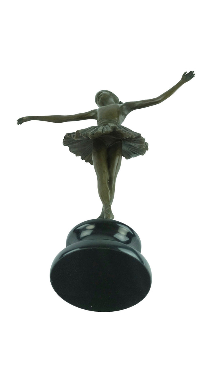 Bronze Ballerina Sculpture Young Ballerina Standing Tiptoe by Milo Ballerina Lovers Gift Contemporary Art Statue Dancer Gift Ballerina Decor