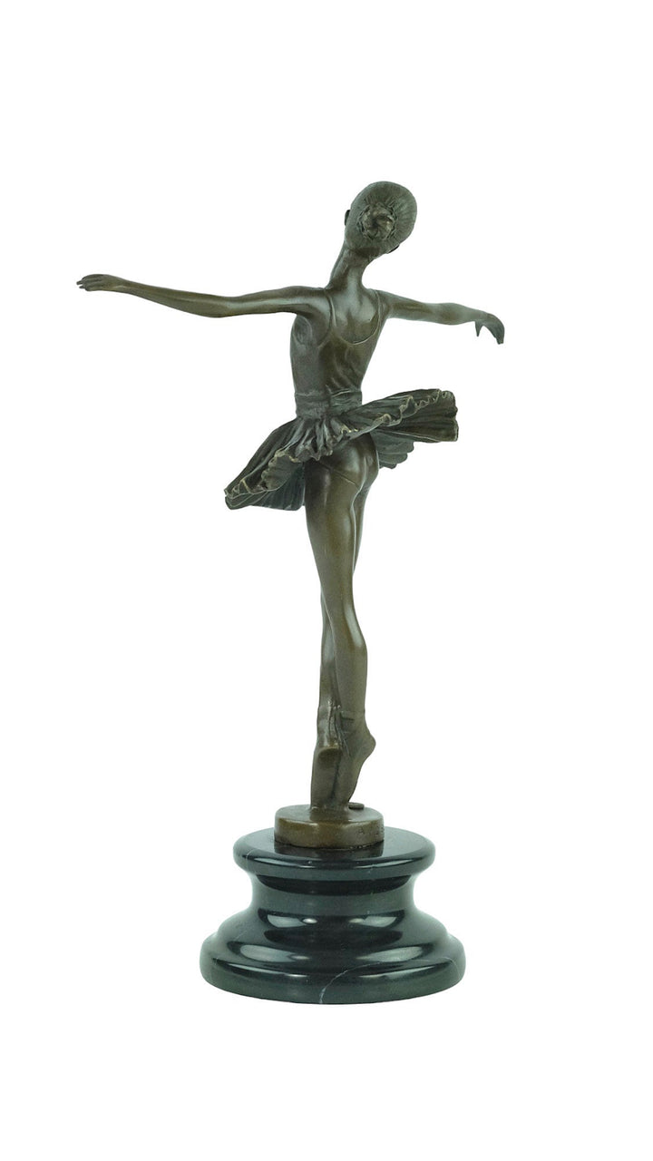 Bronze Ballerina Sculpture Young Ballerina Standing Tiptoe by Milo Ballerina Lovers Gift Contemporary Art Statue Dancer Gift Ballerina Decor