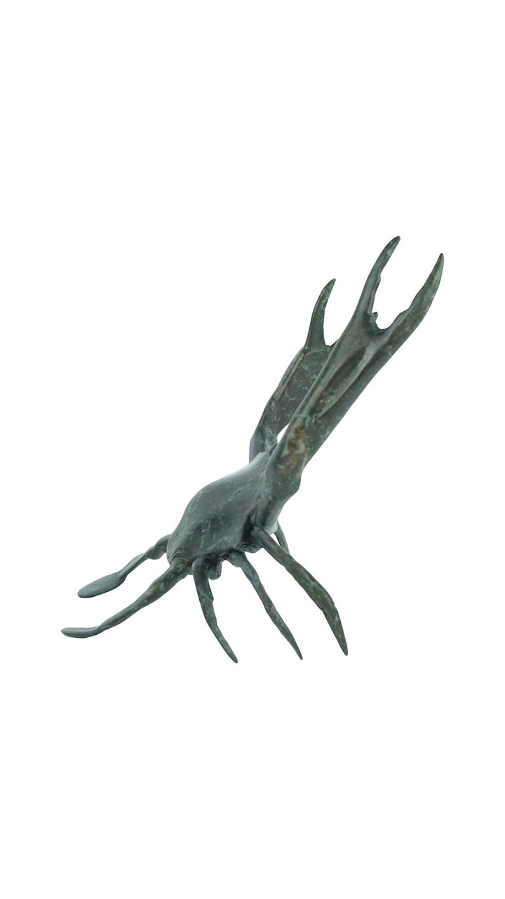 Bronze Crab Sculpture Animal Art Statue Sea Life Sculpture Contemporary Art Sculpture Crab Lovers Gift Crab Decoration Nautical Decor