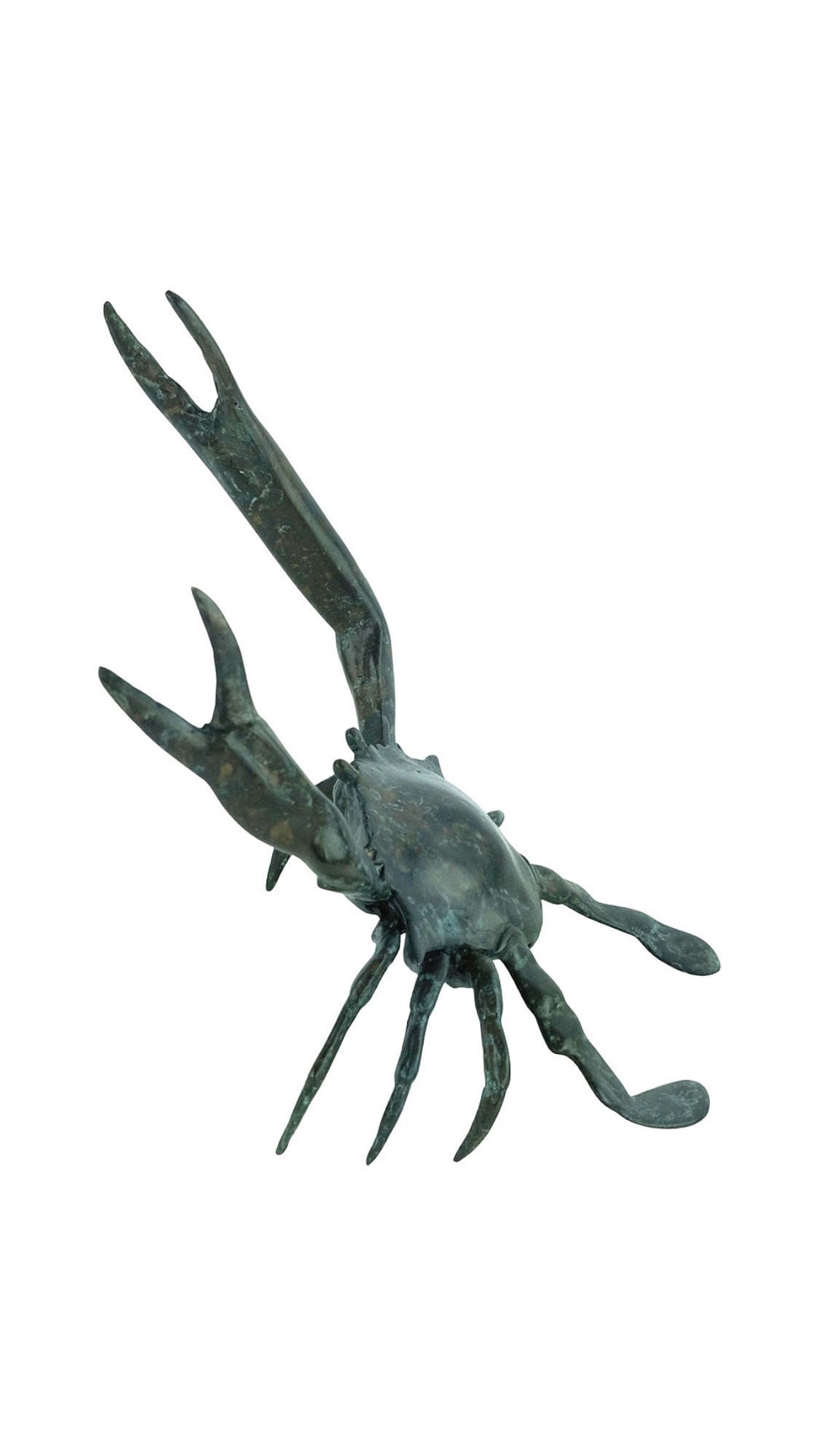 Bronze Crab Sculpture Animal Art Statue Sea Life Sculpture Contemporary Art Sculpture Crab Lovers Gift Crab Decoration Nautical Decor