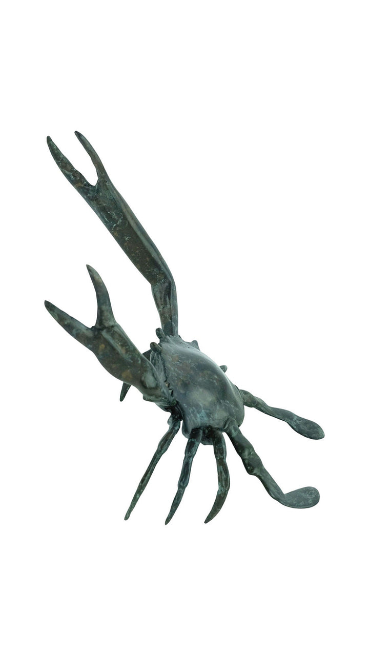 Bronze Crab Sculpture Animal Art Statue Sea Life Sculpture Contemporary Art Sculpture Crab Lovers Gift Crab Decoration Nautical Decor