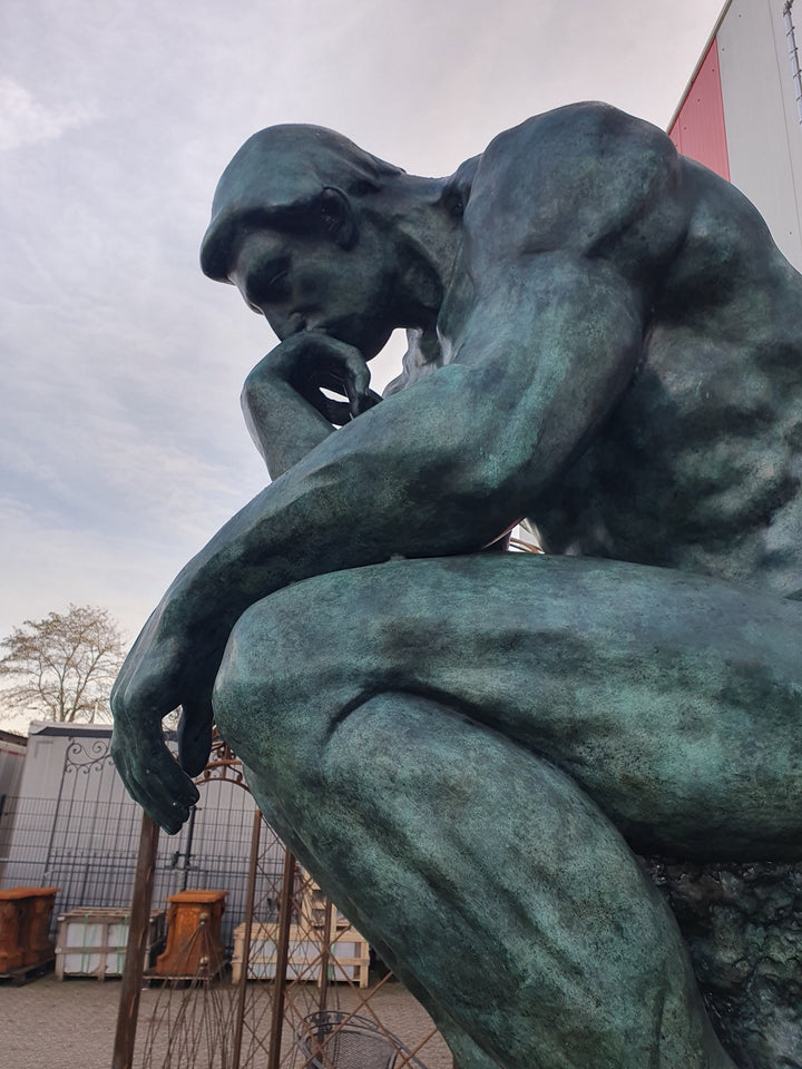 Lifesize Bronze Sculpture of The Thinker by Rodin Bronze Outdoor Sculpture Thinking Male Auguste Rodin Contemporary Art Statue The Thinker