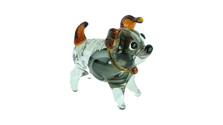 Glass Dog Sculpture in Murano Style Italian Design Statue Dog Lovers Gift Animal Art Figurine Glass Dog Figurine Dog Decoration Animal Art