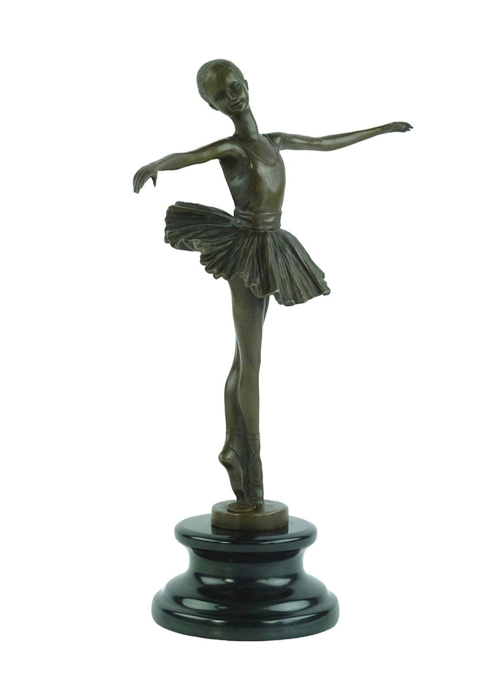 Bronze Ballerina Sculpture Young Ballerina Standing Tiptoe by Milo Ballerina Lovers Gift Contemporary Art Statue Dancer Gift Ballerina Decor