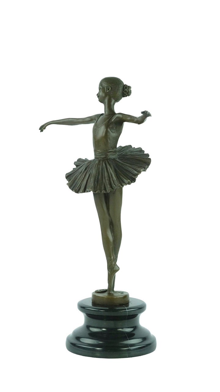 Bronze Ballerina Sculpture Young Ballerina Standing Tiptoe by Milo Ballerina Lovers Gift Contemporary Art Statue Dancer Gift Ballerina Decor