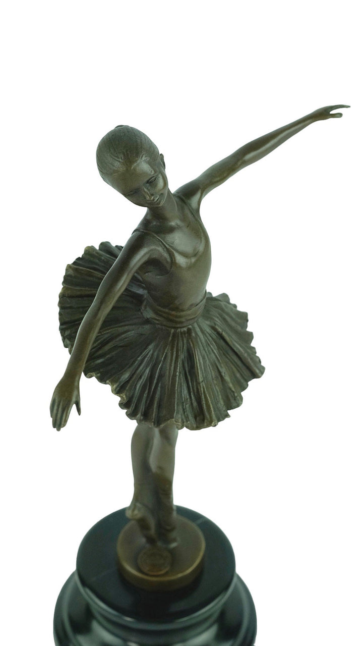 Bronze Ballerina Sculpture Young Ballerina Standing Tiptoe by Milo Ballerina Lovers Gift Contemporary Art Statue Dancer Gift Ballerina Decor