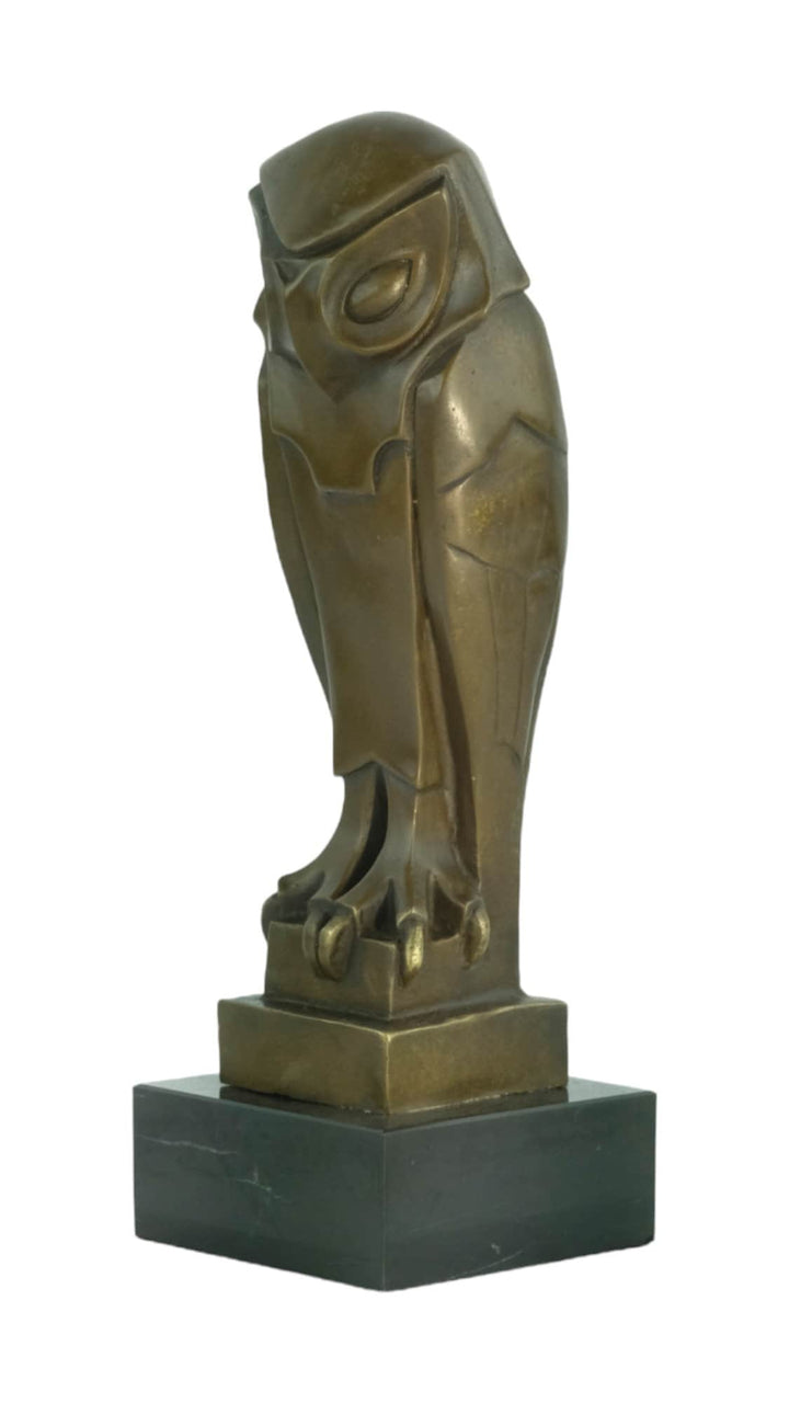 Bronze Owl Sculpture in Art Deco Style Inspired by Johan Coenraad Altorf Bronze Art Statue Animal Sculpture Owl Lovers Gift Owl Decoration