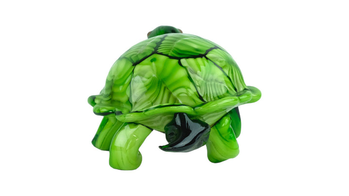 Glass Tortoise Sculpture in Murano Style Animal Art Statue Glass Design Figurine Tortoise Lovers Gift Tortoise Decoration Animal Sculpture