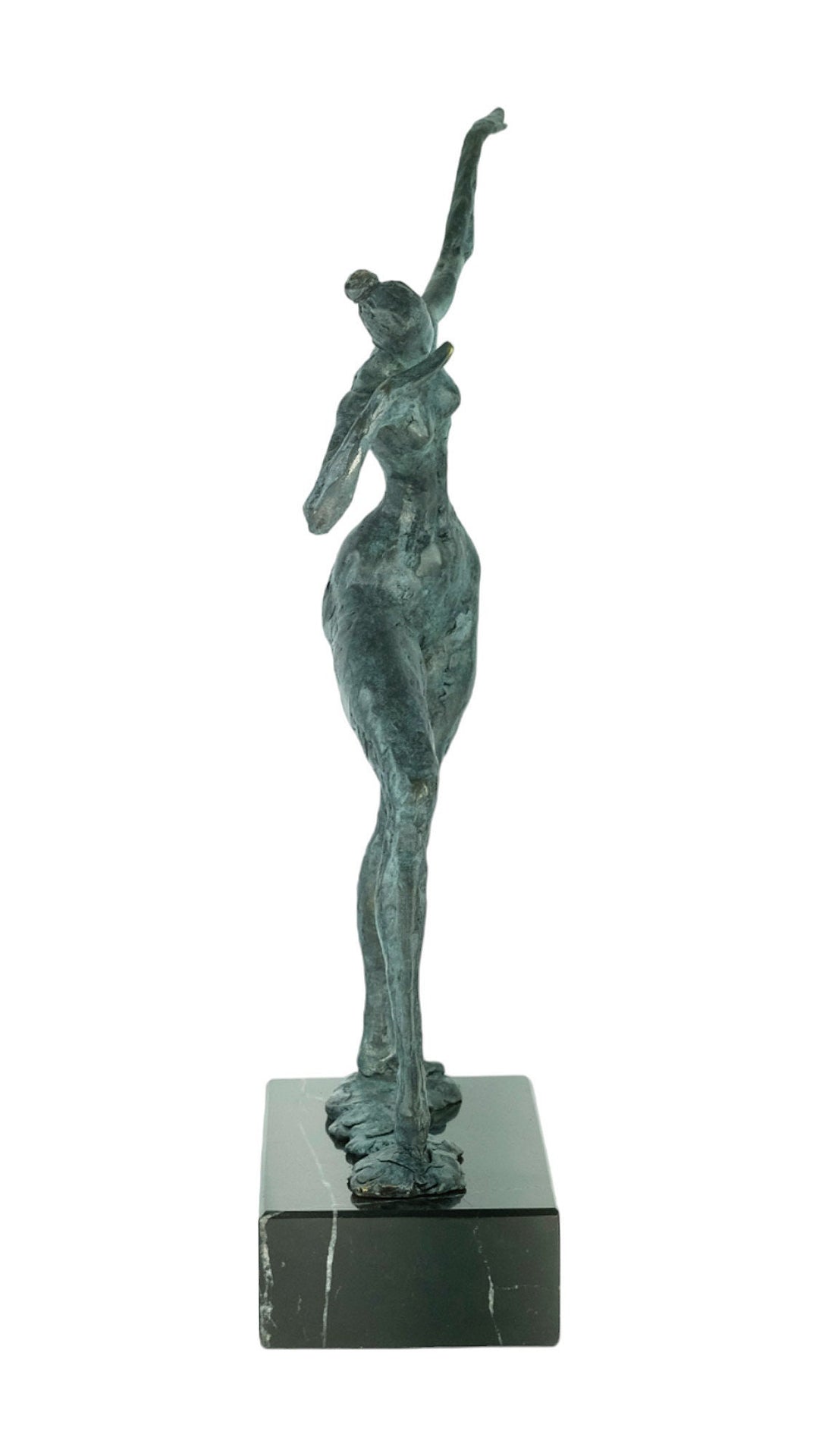 Modern Bronze Sculpture of a Female Striking a Pose Contemporary Art Statue Bronze Female Statue Modern Female Sculpture Large Art Statue