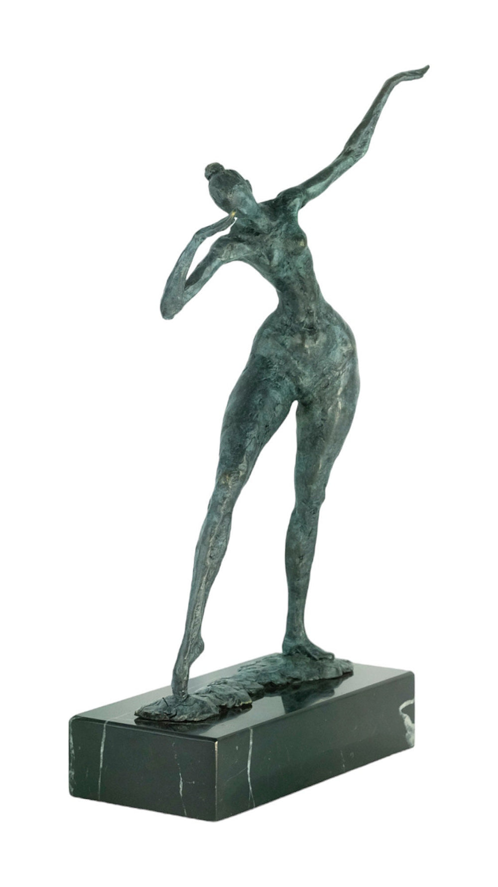 Modern Bronze Sculpture of a Female Striking a Pose Contemporary Art Statue Bronze Female Statue Modern Female Sculpture Large Art Statue
