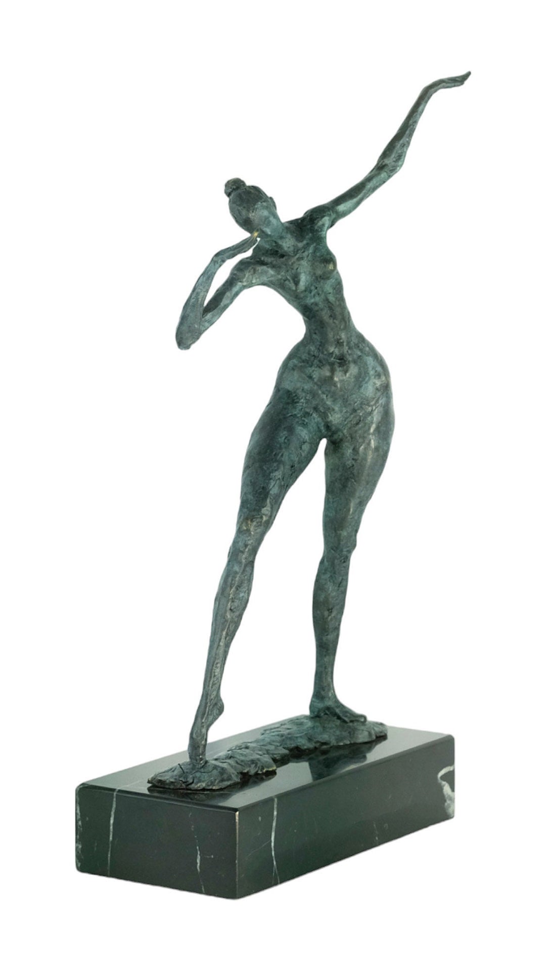 Modern Bronze Sculpture of a Female Striking a Pose Contemporary Art Statue Bronze Female Statue Modern Female Sculpture Large Art Statue