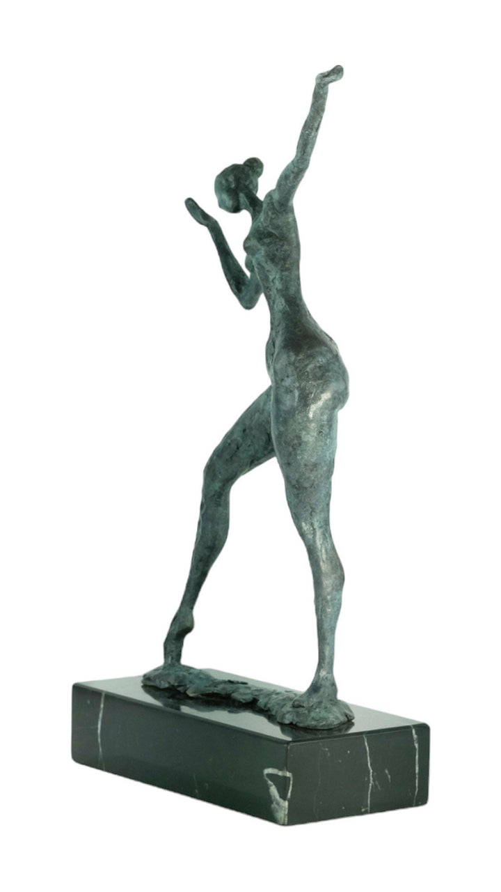 Modern Bronze Sculpture of a Female Striking a Pose Contemporary Art Statue Bronze Female Statue Modern Female Sculpture Large Art Statue