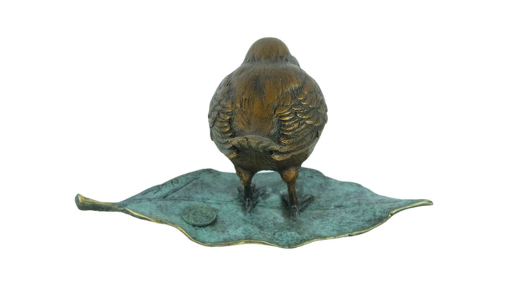 Bronze Sparrow Sculpture Modern Animal Statue Bird Lovers Gift Bronze Bird Figurine Animal Art Bronze Animal Sculpture Sparrow Lovers Gift