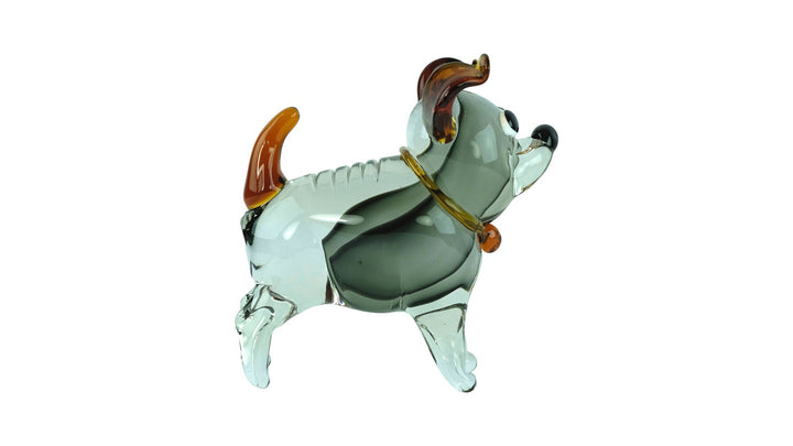 Glass Dog Sculpture in Murano Style Italian Design Statue Dog Lovers Gift Animal Art Figurine Glass Dog Figurine Dog Decoration Animal Art
