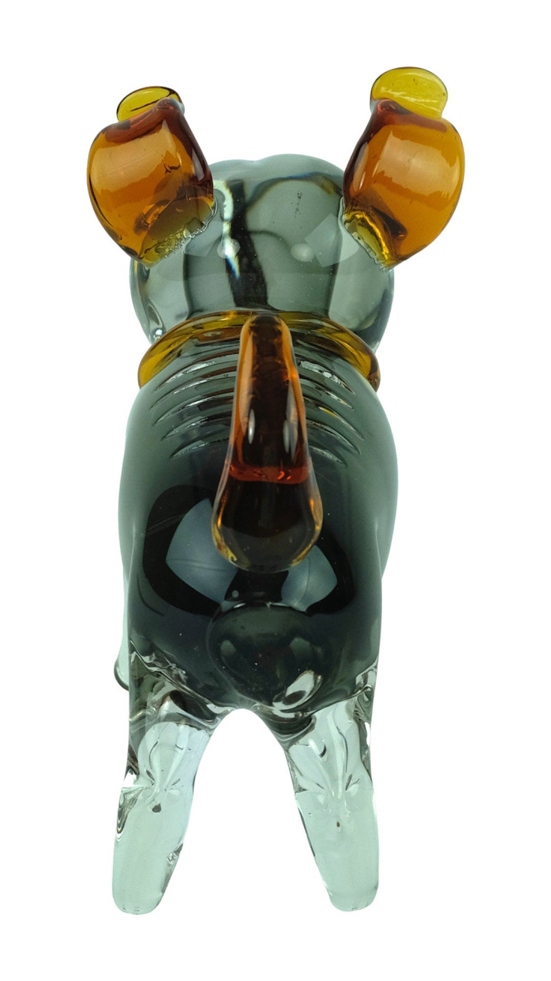 Glass Dog Sculpture in Murano Style Italian Design Statue Dog Lovers Gift Animal Art Figurine Glass Dog Figurine Dog Decoration Animal Art