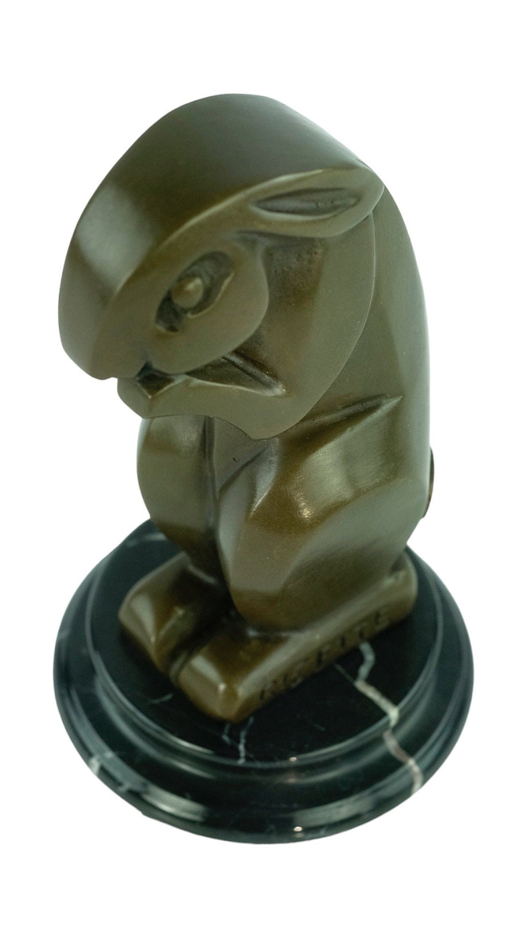 Bronze Rabbit Sculpture in Art Deco Style Animal Art Figurine Bronze Rabbit Statue Art Deco Bronze Sculpture Hunting Decoration Rabbit Art