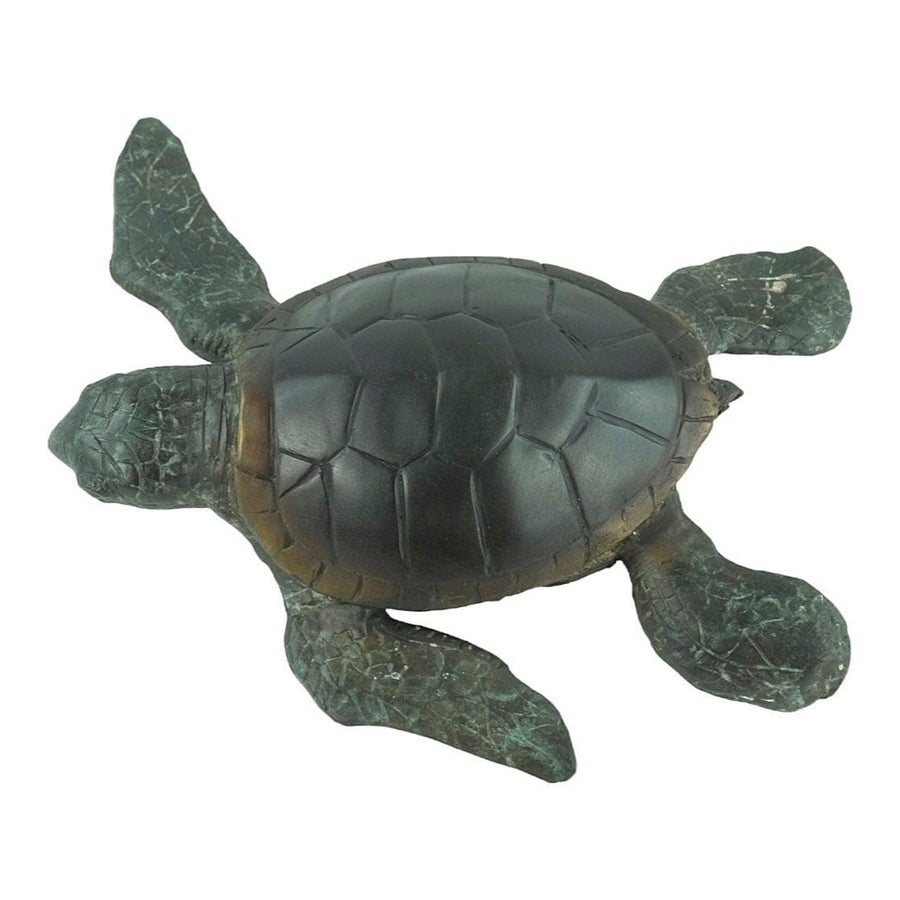 Bronze Sculpture of a Turtle Nautical Decor Animal Art Statue Bronze Turtle Statue Bronze Animal Statue Sealife Decoration Turtle Gift