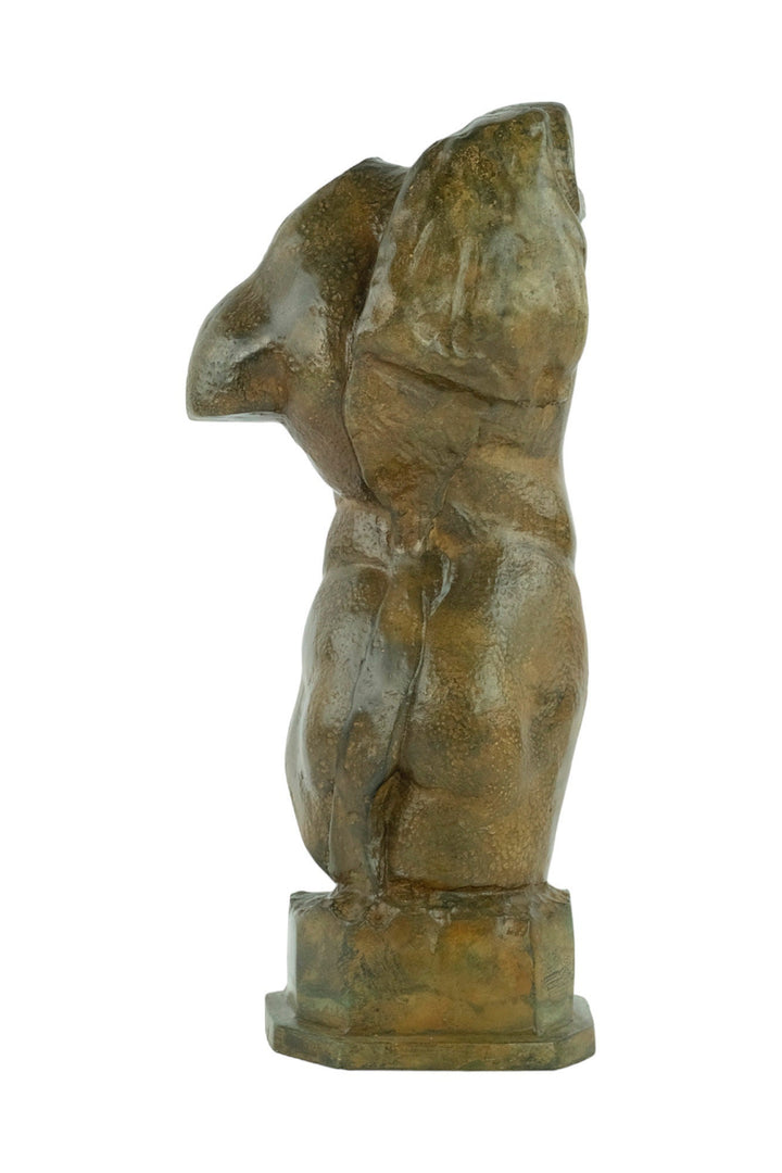 Bronze Male Torso by the Pierre Chenet Foundry Classic Bronze Torso Statue Bronze Male Sculpture Classic Bronze Statue Bronze Bronze Male