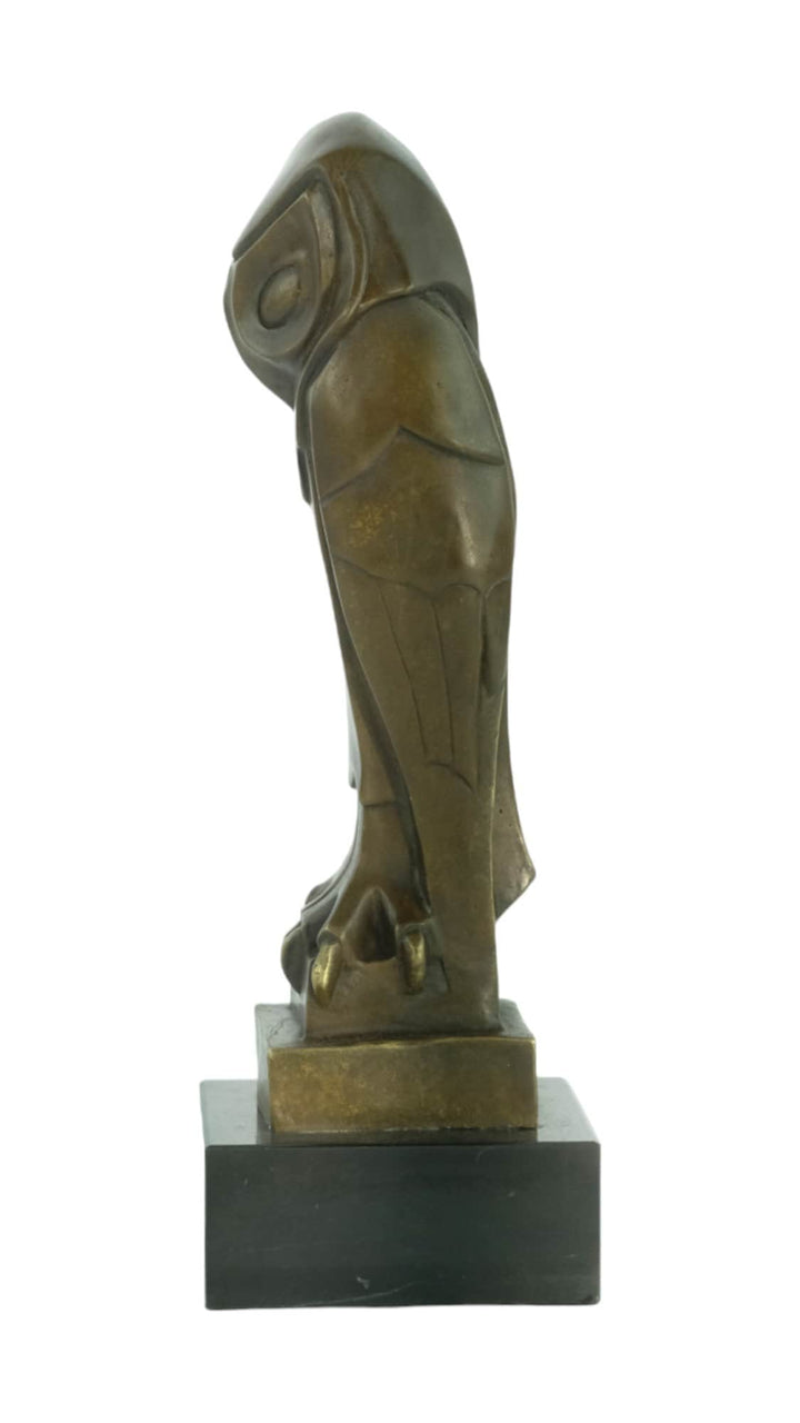 Bronze Owl Sculpture in Art Deco Style Inspired by Johan Coenraad Altorf Bronze Art Statue Animal Sculpture Owl Lovers Gift Owl Decoration