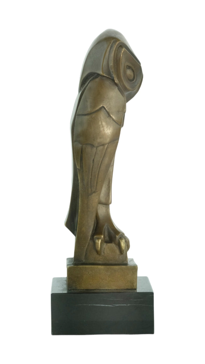 Bronze Owl Sculpture in Art Deco Style Inspired by Johan Coenraad Altorf Bronze Art Statue Animal Sculpture Owl Lovers Gift Owl Decoration