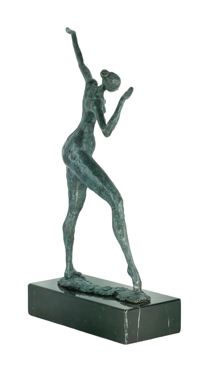 Modern Bronze Sculpture of a Female Striking a Pose Contemporary Art Statue Bronze Female Statue Modern Female Sculpture Large Art Statue
