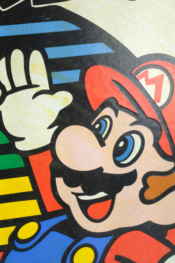 Metal Sign with Enamel Decoration of Super Mario Mancave Decoration Super Mario Collectable Super Mario Lovers Gift Nintendo Decoration