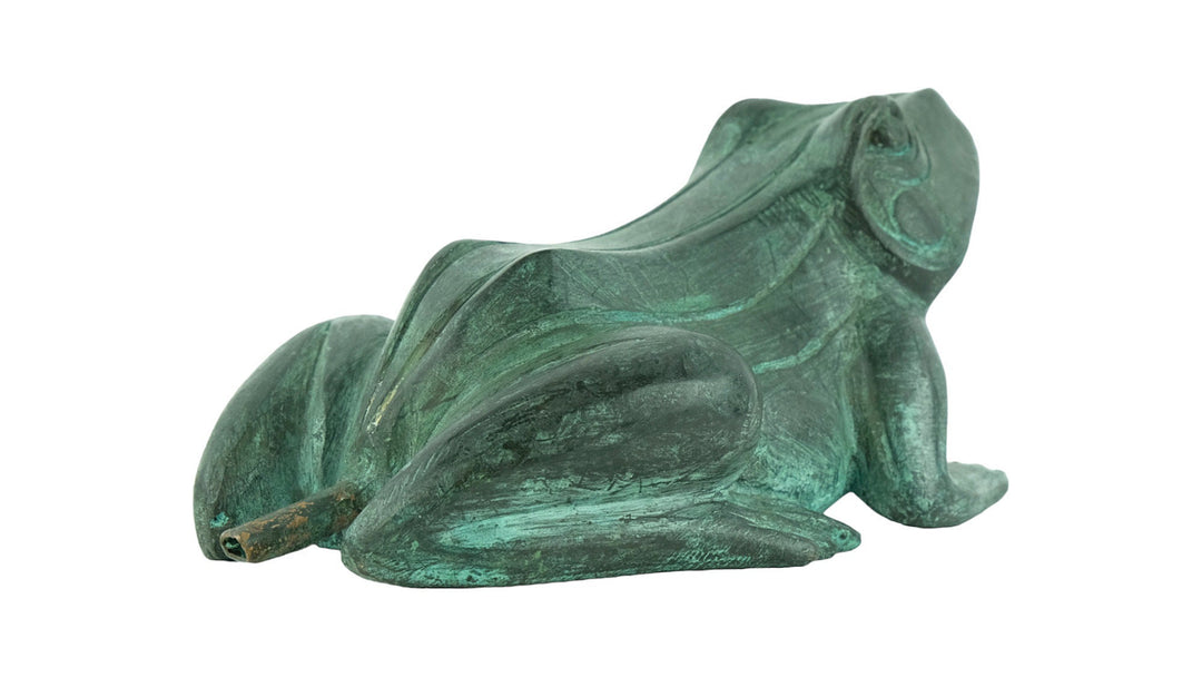 Bronze Frog Fountain Outdoor Frog Statue Animal Art Figurine Garden Sculpture Frog Lovers Gift Garden Decoration Frog Art Decoration