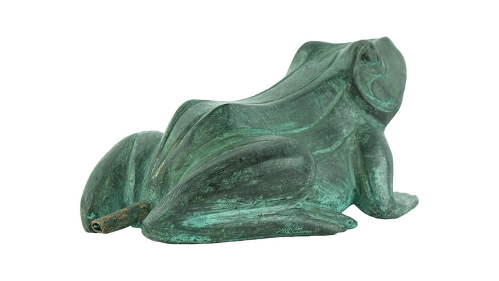 Bronze Frog Fountain Outdoor Frog Statue Animal Art Figurine Garden Sculpture Frog Lovers Gift Garden Decoration Frog Art Decoration