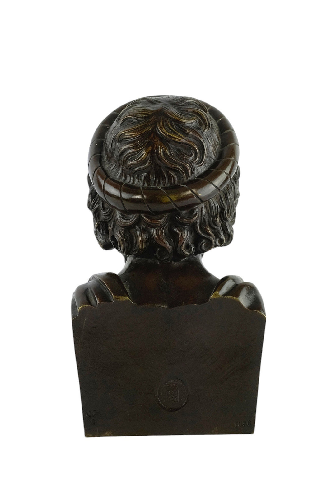 Antique Bronze Sculpture of the God of Medicine Named Asclepius in Greek Mythology Sculpture Bronze Bust of Asclepius French Antiques Art