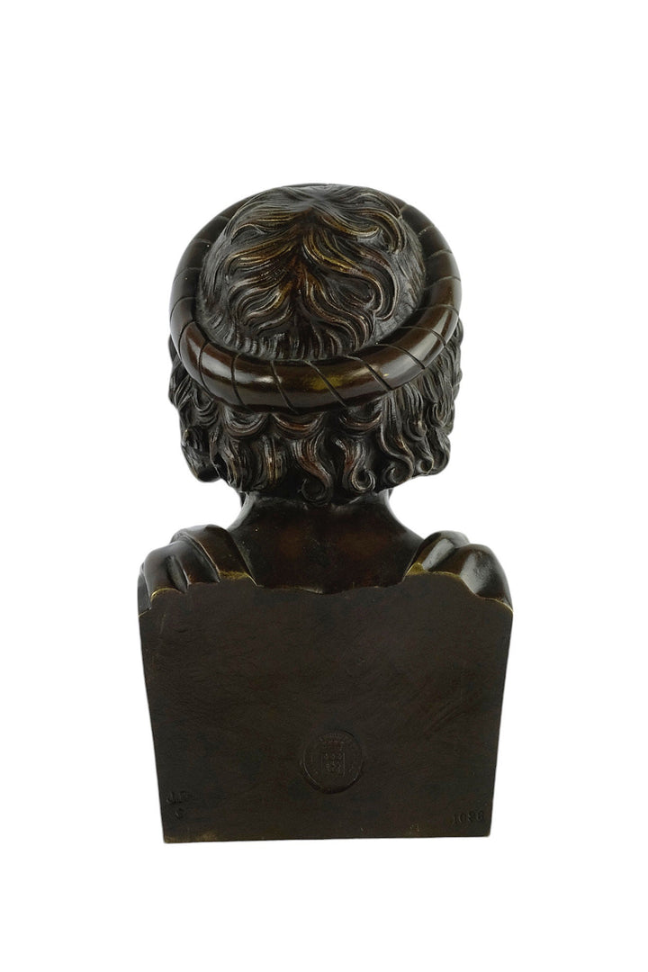 Antique Bronze Sculpture of the God of Medicine Named Asclepius in Greek Mythology Sculpture Bronze Bust of Asclepius French Antiques Art