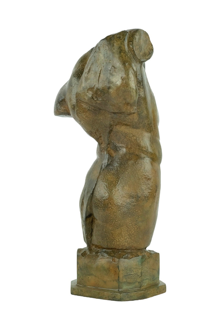 Bronze Male Torso by the Pierre Chenet Foundry Classic Bronze Torso Statue Bronze Male Sculpture Classic Bronze Statue Bronze Bronze Male