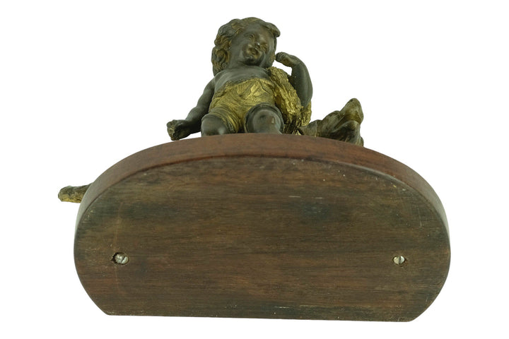 Antique Spelter Sculpture of a Boy with a Hunting Hound French Antiques Hunting Decoration Antique Statue Boy with Hunting Dog Sculpture