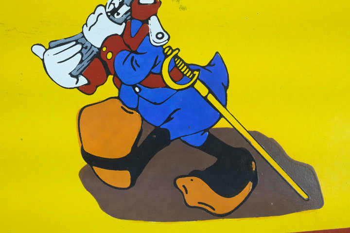 Metal with Enamel Sign of Winchester Shotgun Shells Hunting Decoration Enamel Sign Donald Duck Collectable Hunting Lovers Gift Mancave Deco