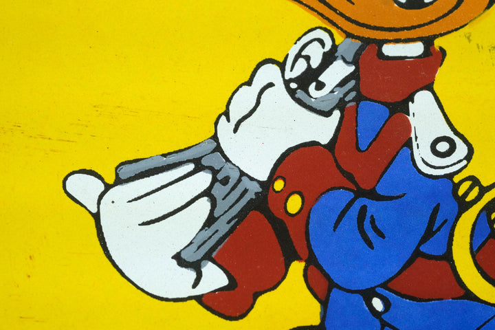 Metal with Enamel Sign of Winchester Shotgun Shells Hunting Decoration Enamel Sign Donald Duck Collectable Hunting Lovers Gift Mancave Deco