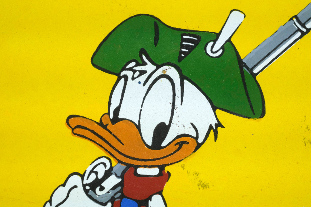 Metal with Enamel Sign of Winchester Shotgun Shells Hunting Decoration Enamel Sign Donald Duck Collectable Hunting Lovers Gift Mancave Deco