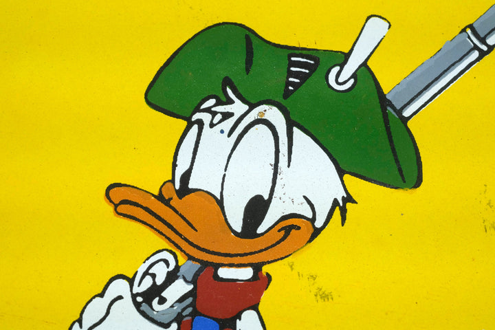 Metal with Enamel Sign of Winchester Shotgun Shells Hunting Decoration Enamel Sign Donald Duck Collectable Hunting Lovers Gift Mancave Deco
