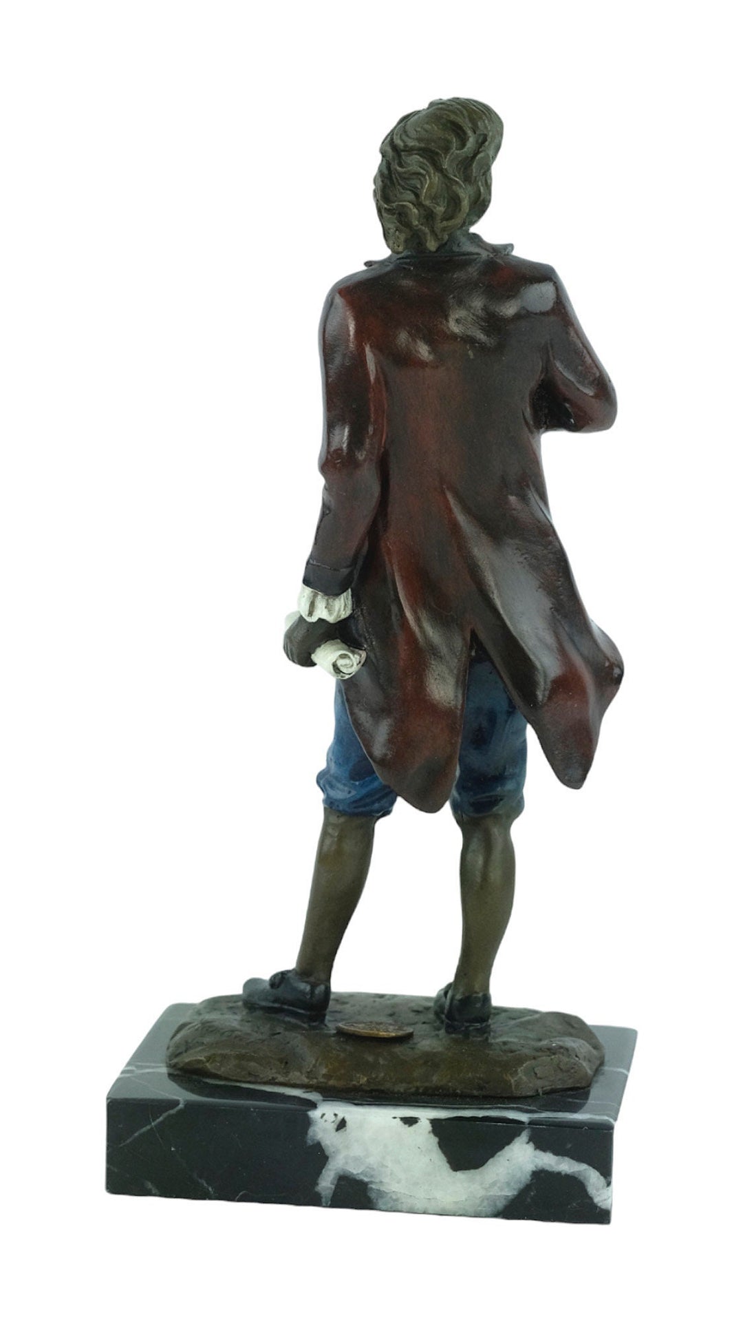 Bronze Sculpture of Chopin with Quill Painted Bronze Statue of Frédéric Chopin Vienna Bronze Figurine Composer Sculpture Chopin Lovers Gift