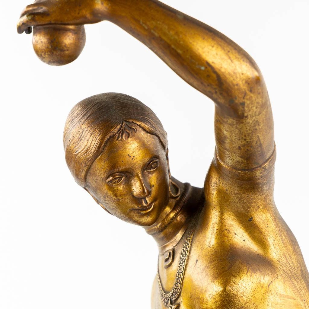 Antique Bronze Sculpture of a Dancing Female with Gould Shakers Bronze Female Statue French Antiques Dancing Female Sculpture Antique Art