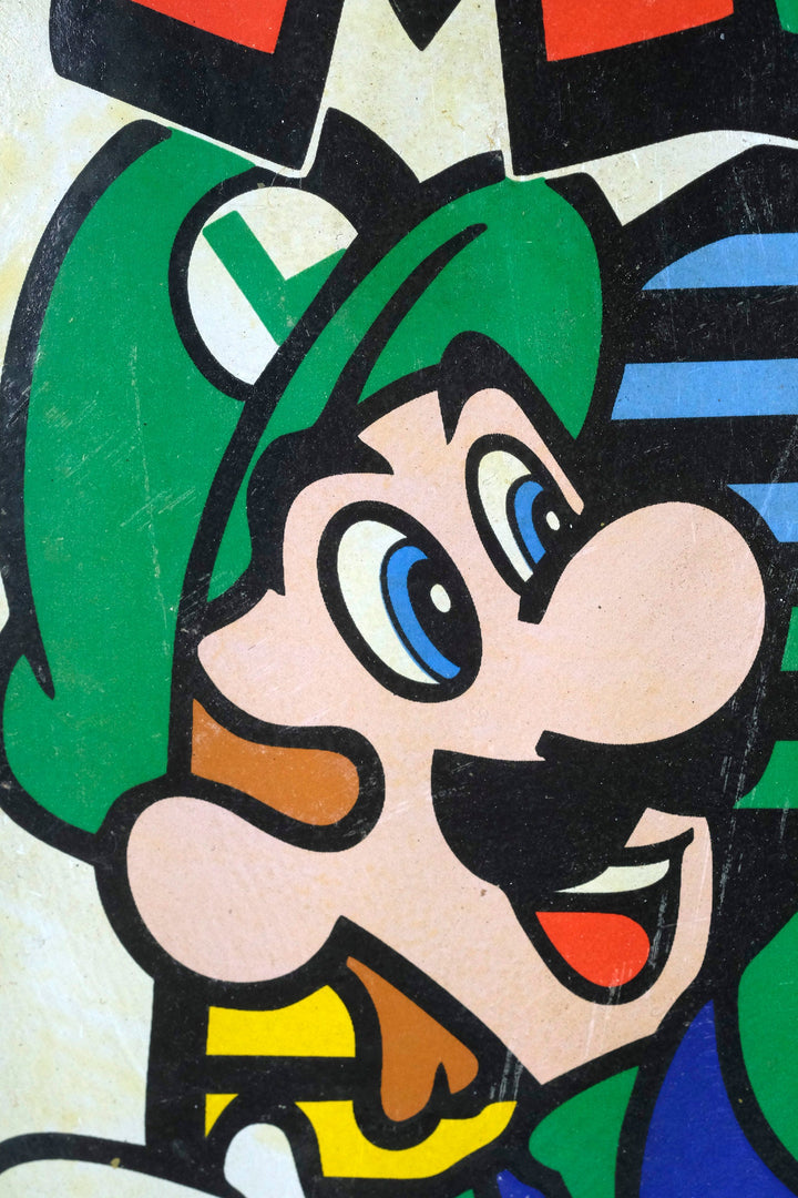 Metal Sign with Enamel Decoration of Super Mario Mancave Decoration Super Mario Collectable Super Mario Lovers Gift Nintendo Decoration