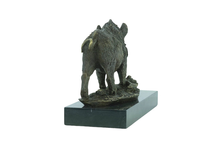 Bronze Sculpture of a Wild Boar Animal Art Statue Bronze Hunting Sculpture Barye Statue Hunting Decoration Wild Boar Lovers Gift Hunter Gift