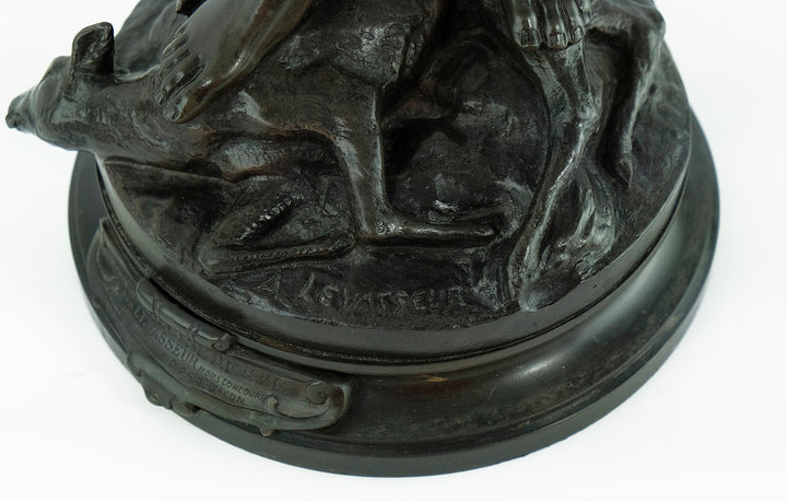 Antique Bronze Sculpture of Diane the Huntress by Alexandre Levasseur 19th Century French Sculpture Hunting Sculpture Hunting Decoration Art
