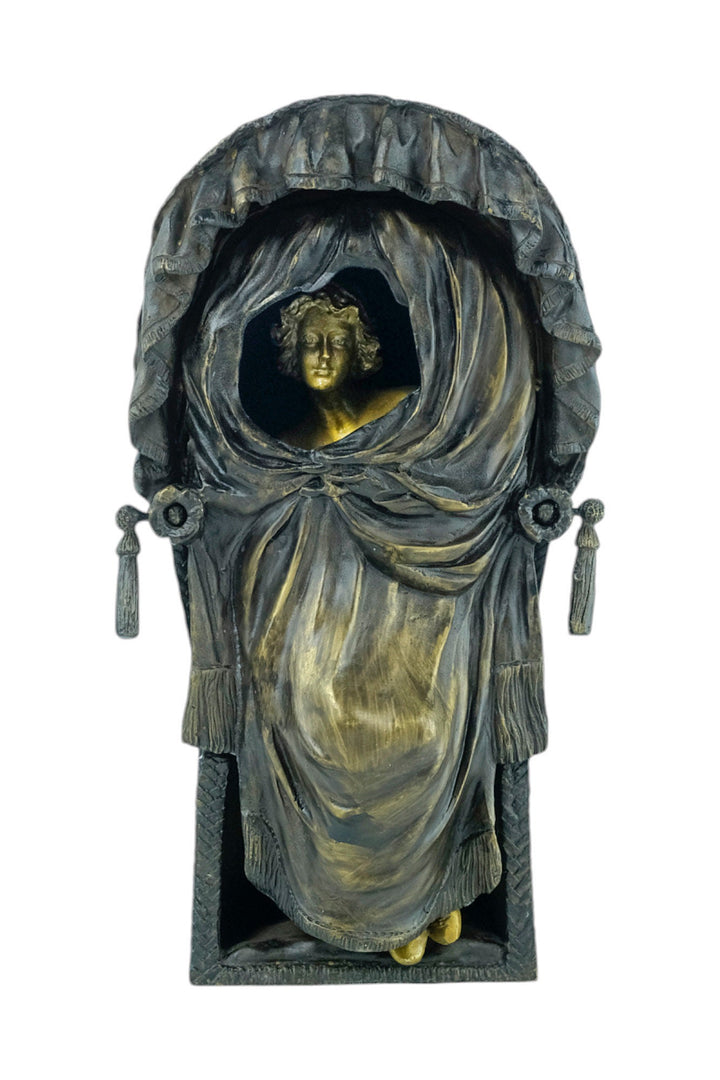 Bronze Sculpture of a Female in Beach Chair in Vienna Bronze Style Franz Bergman Bronzes Bronze Female Statue Austrian Bronze Figurine Art