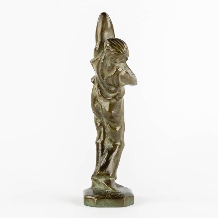 Art Deco Bronze Sculpture of a Female made in France Max Le Verrier Statue Art Deco Statue Bronze Female Statue French Antiques Bronze Art