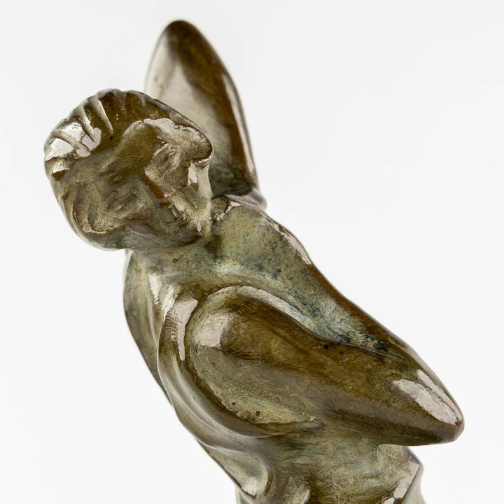Art Deco Bronze Sculpture of a Female made in France Max Le Verrier Statue Art Deco Statue Bronze Female Statue French Antiques Bronze Art