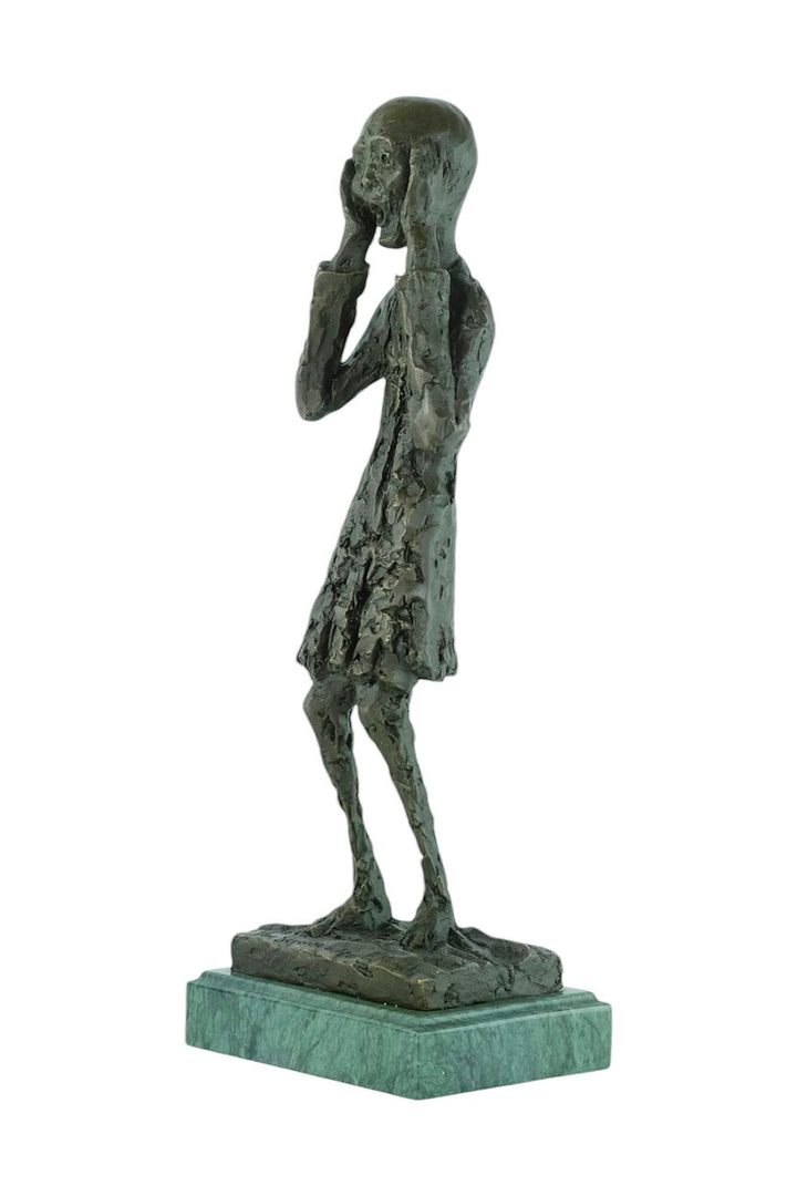 Bronze Sculpture of The Scream Inspired by Edvard Munch Contemporary Art Statue Bronze Edvard Munch Sculpture Modern Art Sculpture Home Deco
