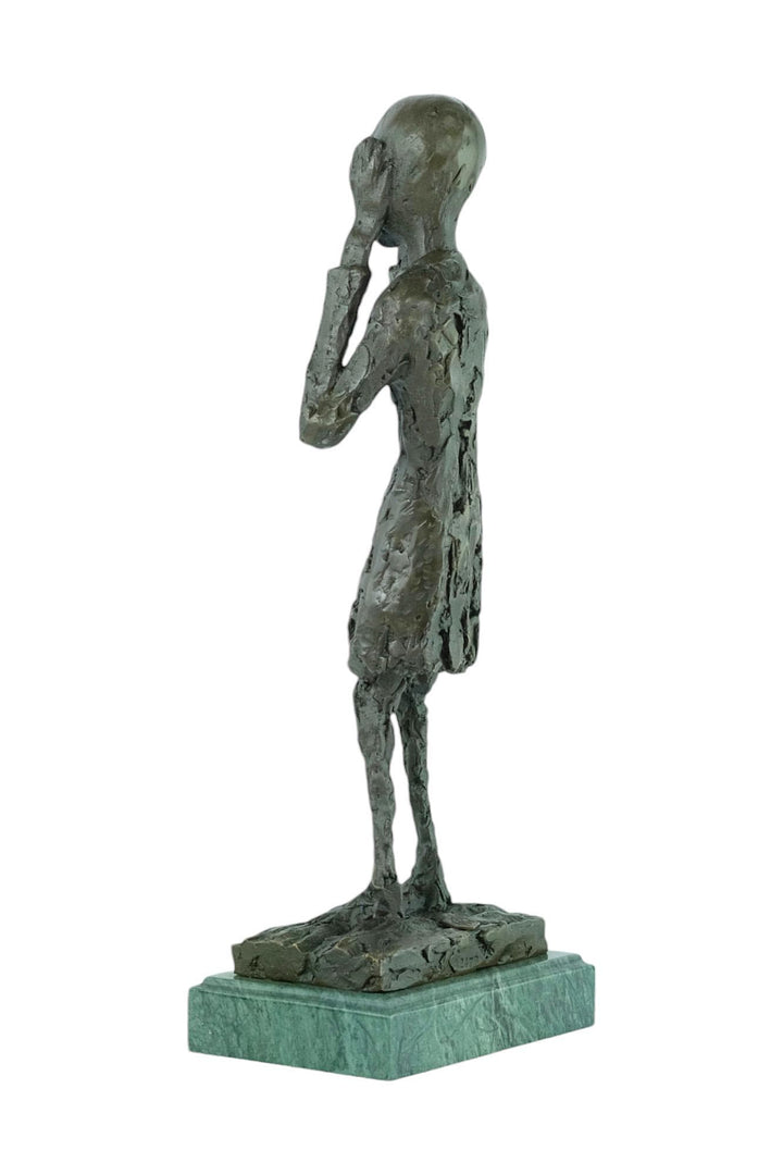 Bronze Sculpture of The Scream Inspired by Edvard Munch Contemporary Art Statue Bronze Edvard Munch Sculpture Modern Art Sculpture Home Deco