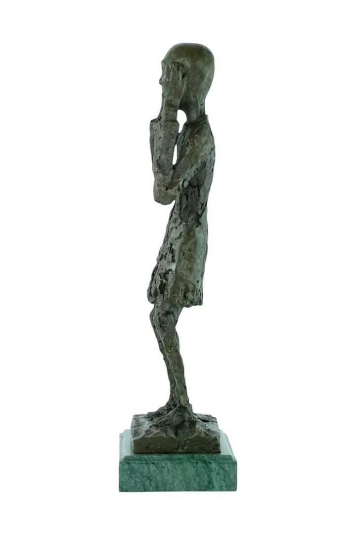 Bronze Sculpture of The Scream Inspired by Edvard Munch Contemporary Art Statue Bronze Edvard Munch Sculpture Modern Art Sculpture Home Deco
