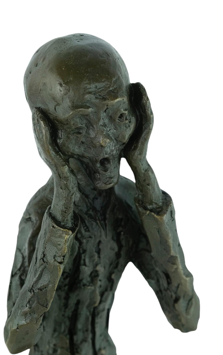 Bronze Sculpture of The Scream Inspired by Edvard Munch Contemporary Art Statue Bronze Edvard Munch Sculpture Modern Art Sculpture Home Deco