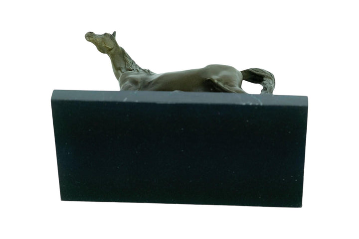 Bronze Sculpture of a Stallion Horse on Marble Base Ibrahim the Horse Statue Horse Lovers Gift Bronze Horse Sculpture Horse Decoration Art